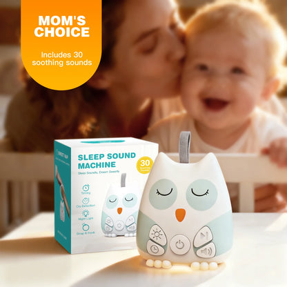 Hibou Dodo™ – Veilleuse & Machine à Bruit Blanc Intelligente pour Bébé