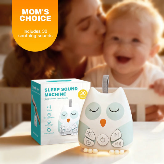 Hibou Dodo™ – Veilleuse & Machine à Bruit Blanc Intelligente pour Bébé